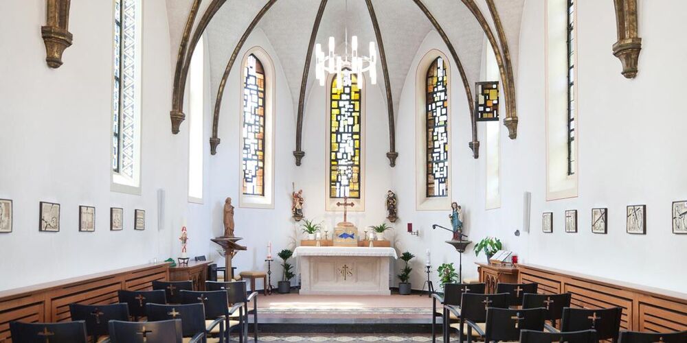 Innenraum der Kapelle im Haus St. Martinus