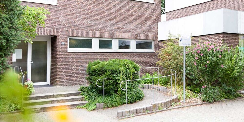Eingang zum Haus Cornelius der Behindertenhilfe